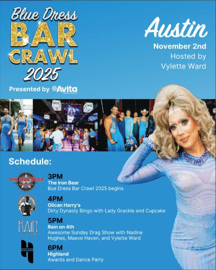 Blue Dress Bar Crawl Austin 2025